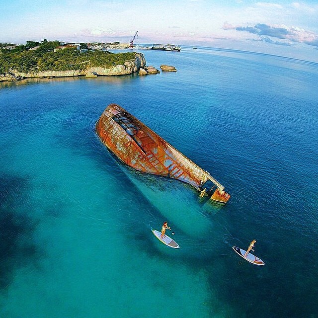 aerial images of shipwrecks