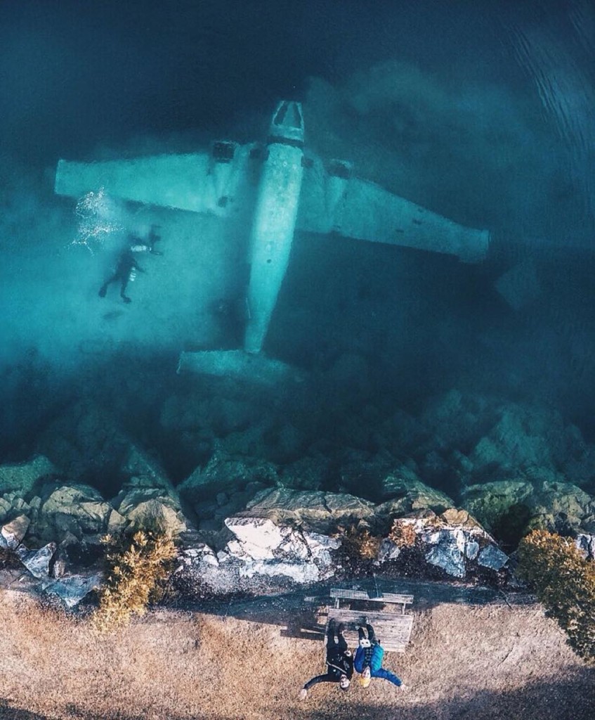 aerial images of shipwrecks