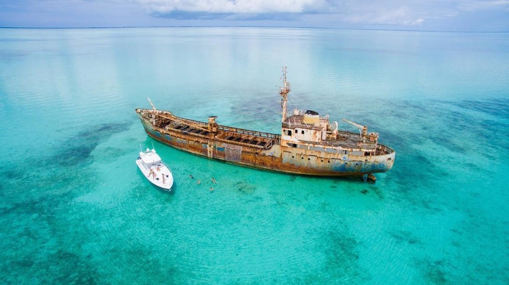 aerial images of shipwrecks