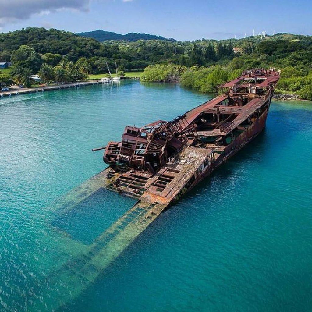 aerial images of shipwrecks