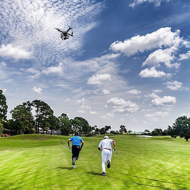 drone images of golf courses