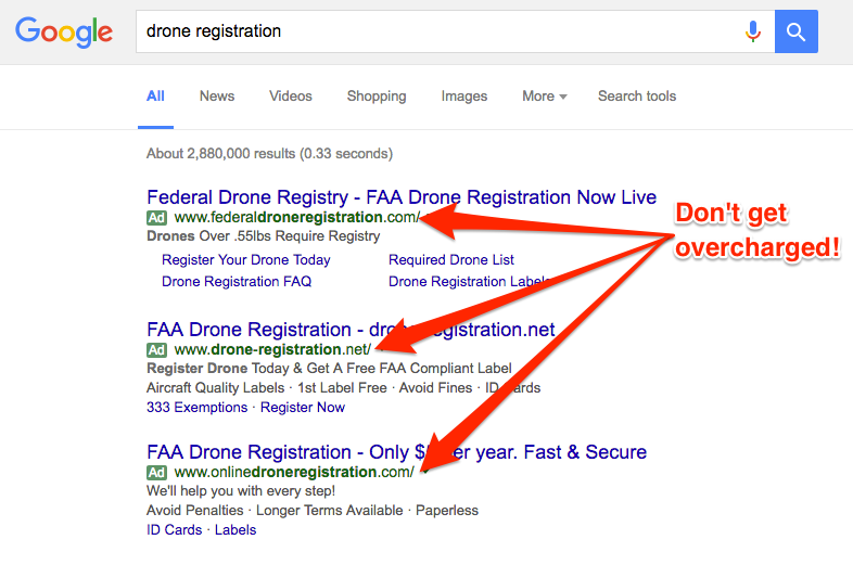 register my drone