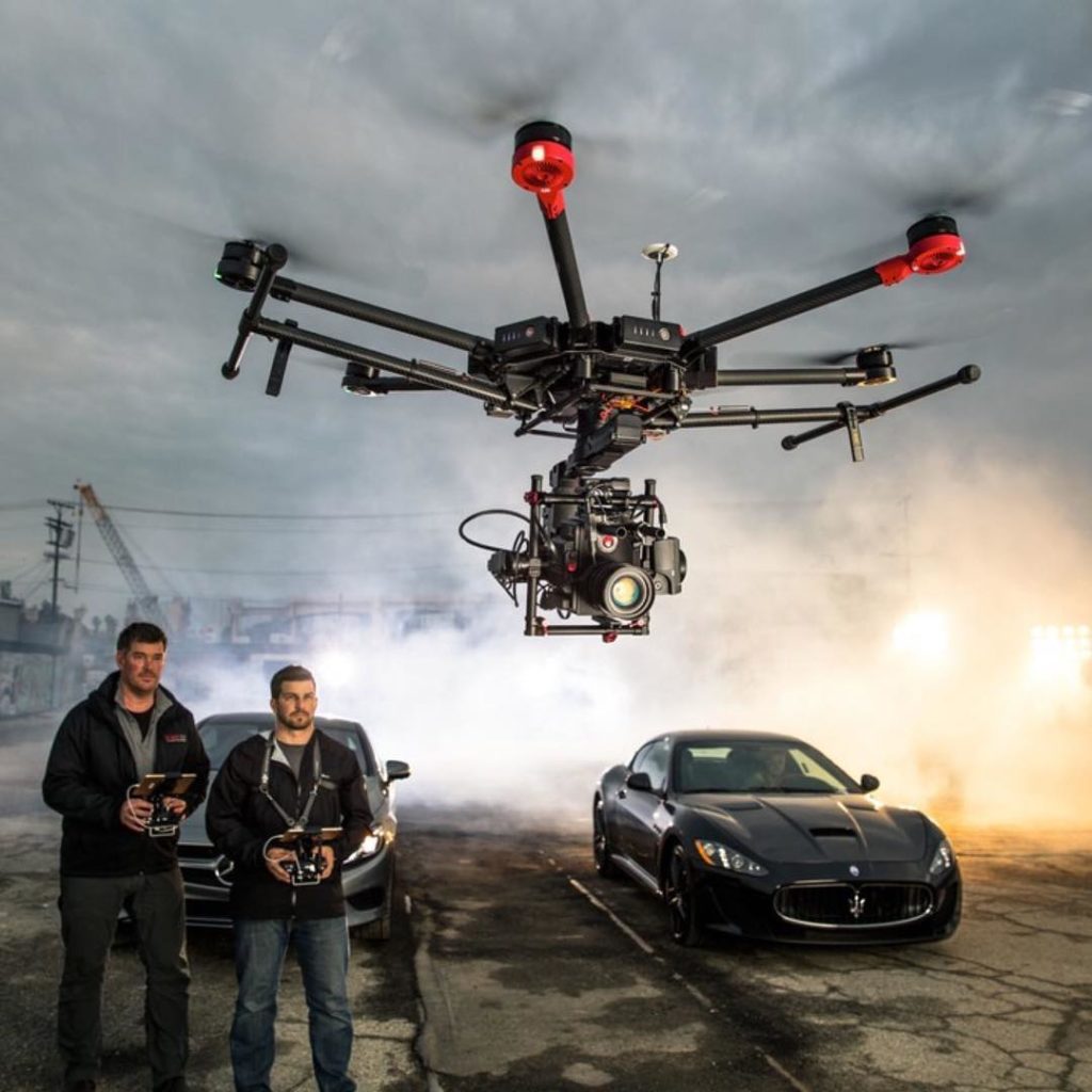 Drones have found their way onto movie sets (Image: @DJIGlobal)