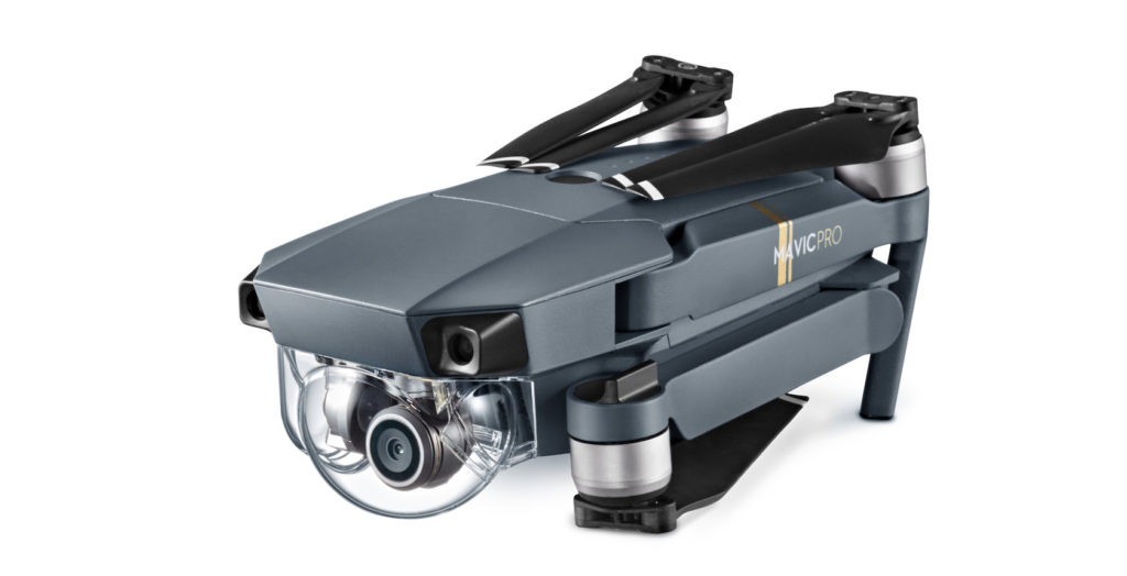 The Mavic Pro in its folded state.